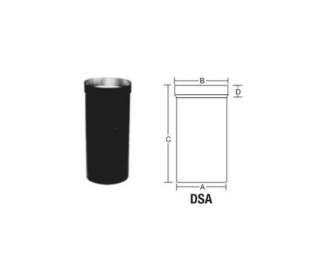 Selkirk MetalBest 7" Ultra-Temp Dripless Stove Pipe Adapter - 7T-DSA
