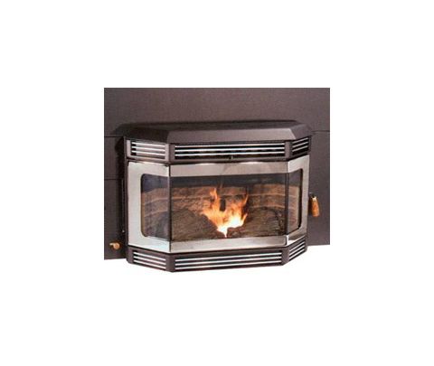 Breckwell P2000I Deluxe Pellet Stove Insert / Nickel Door - SP2000IDBN