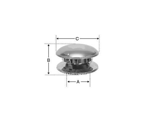 Selkirk 8'' Versa-Liner Round Top - 198800 - 8RFRT
