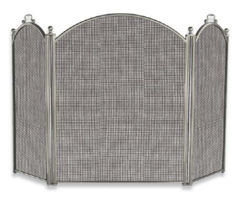 Uniflame 3 Fold Satin Pewter Screen - S-7539
