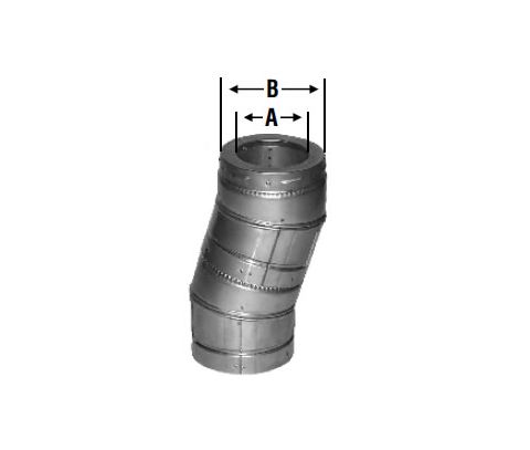 Selkirk 4 Model HT 15 Degree Elbow - 204206