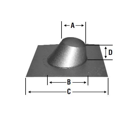 Selkirk 4 Model HT Adjustable Roof Flashing - HT4ARF