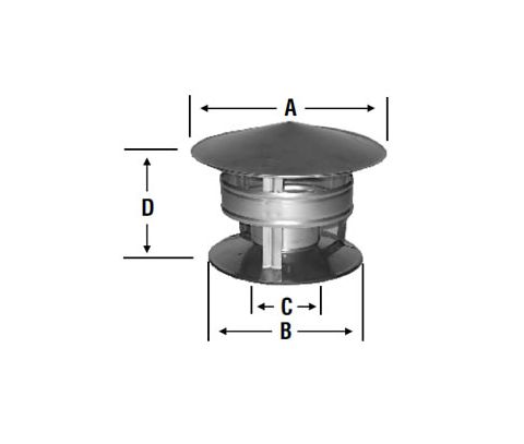 Selkirk 4 Model HT Rain Cap - HT4RC