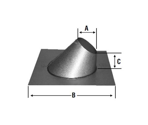 Selkirk 4 Model HT Flashing Adjustable - 8/12-12/12 - HT4SRF