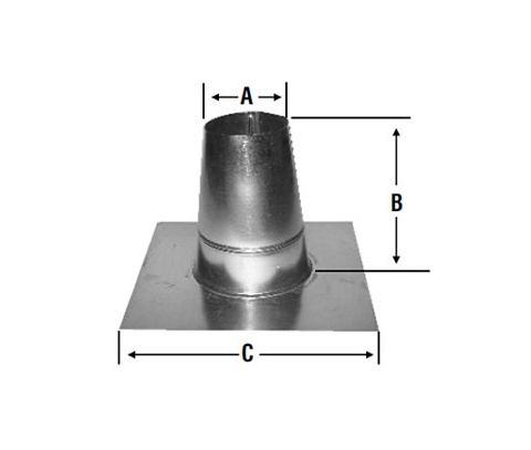 Selkirk 4 Model HT Flashing Flat Roof - HT4TCF