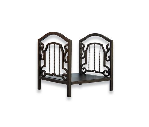 Uniflame Bronze Log Rack with Arched Center - W-1611