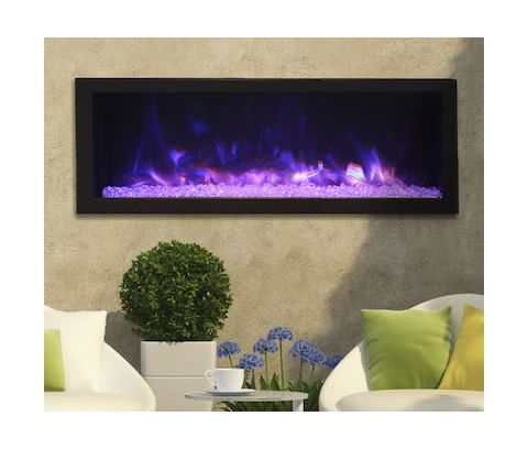Remii 45 Deep Indoor or Outdoor Electric Built-In Fireplace - 102745-DE