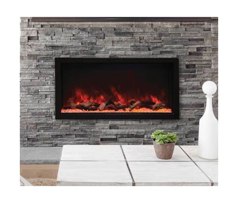 Remii 45 Tall Indoor or Outdoor Electric Built-In Fireplace - 102745-XT