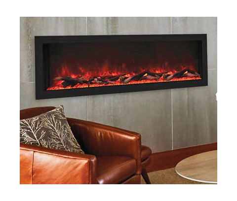 Remii 55 Deep Indoor or Outdoor Electric Built-In Fireplace - 102755-DE