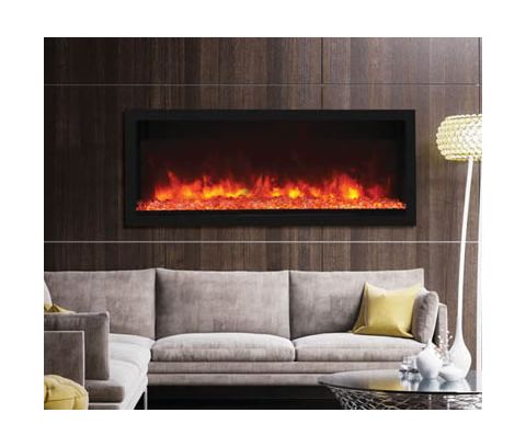 Remii 55 Tall Indoor or Outdoor Electric Built-In Fireplace - 102755-XT