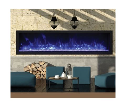 Remii 65 Extra Slim Indoor or Outdoor Electric Built-In Fireplace - 102765-XS