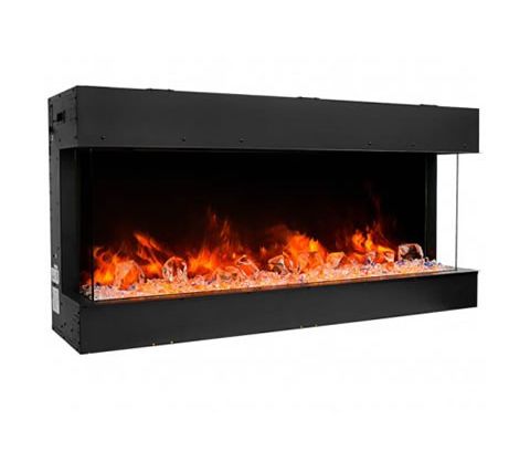 Amantii 40 Unit - 10 5/8 In Depth 3 Sided Glass Fireplace - 40-TRV-slim