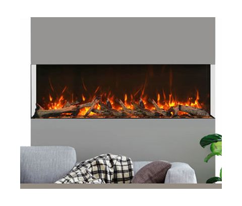 Amantii 72 Unit - 14 1/4 In Depth 3 Sided Glass Fireplace - 72-TRV-XT-XL