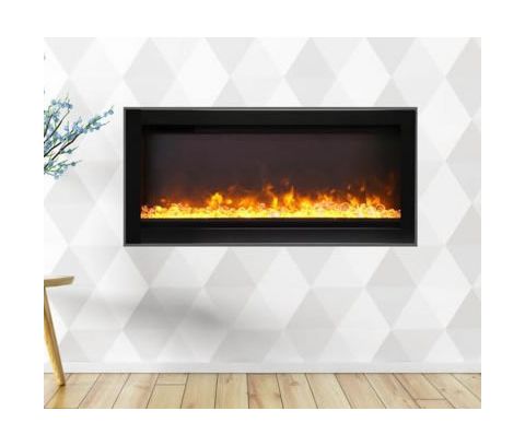 Remii 34 Basic Clean-Face Electric Built-In Fireplace - WM-34-B