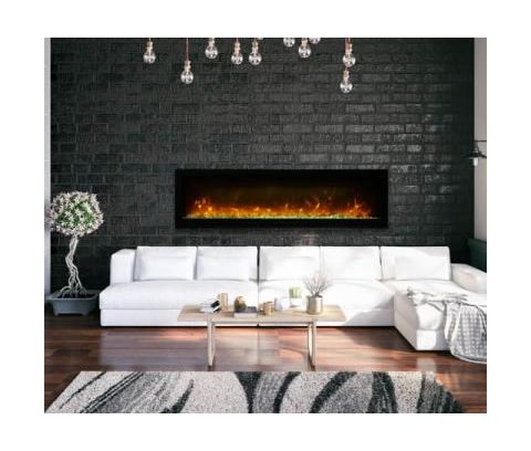 Remii 60 Basic Clean-Face Electric Built-In Fireplace - WM-60-B