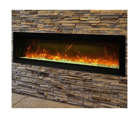 Remii 74 Basic Clean-Face Electric Built-In Fireplace - WM-74-B