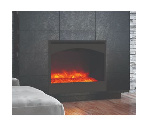 Amantii 31 Zero Clearance Fireplace With 32 X28 Arch Steel Surround - ZECL-31-3228-STL