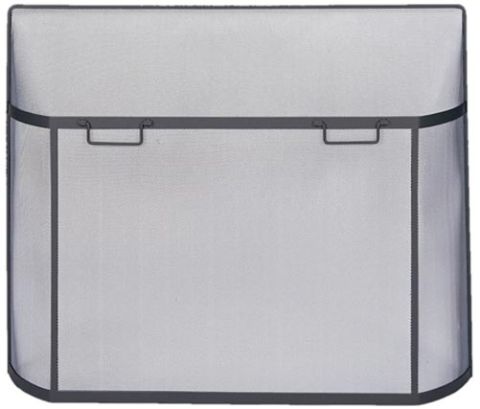Uniflame Olde World Iron Curved Sparkguard 31"H x 39"W - S-6760