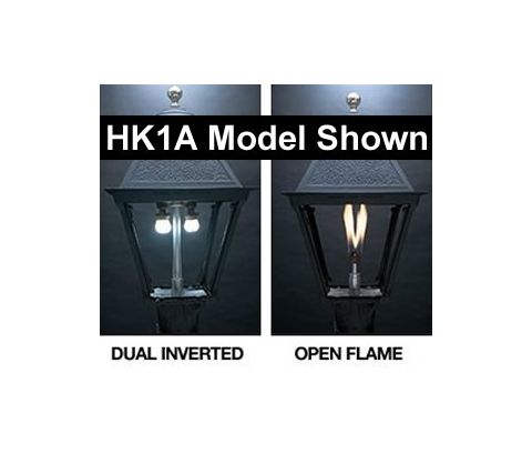 Everglow Gas Lamp Burner Options