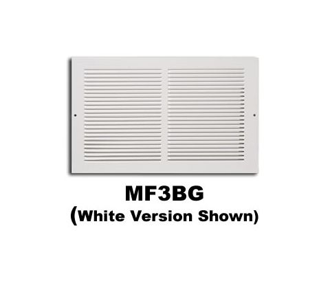 Metal-Fab 1/3 Space Baseboard Grille 14x6 Brown - MF3BG146B
