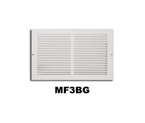 Metal-Fab 1/3 Space Baseboard Grille 14x6 White - MF3BG146W