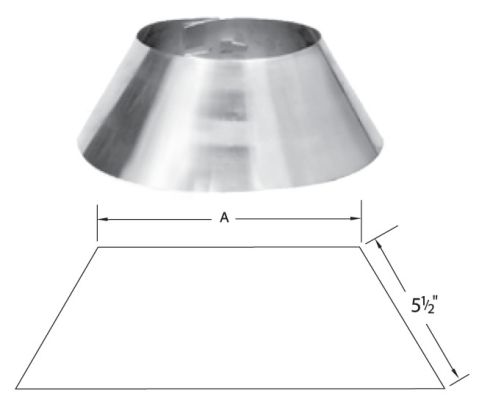 Selkirk MetalBest 7"-8" Ultra-Temp Storm Collar - 7/8T-SC