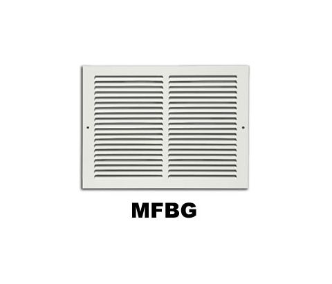 Metal-Fab Baseboard Grille 36x8 White - MFBG368W