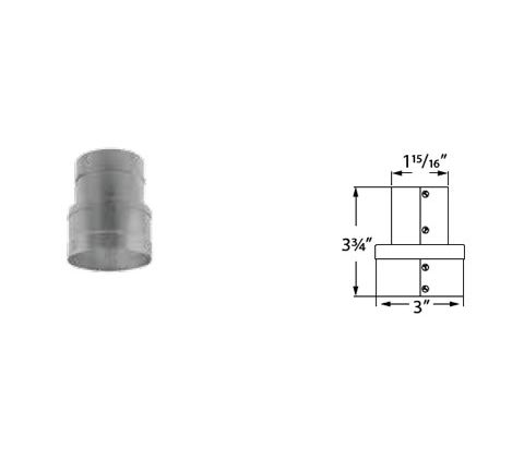 Security Chimneys 3" Secure Pellet 2"-3" Galvanized Fresh Air Increaser - 3SPVINC