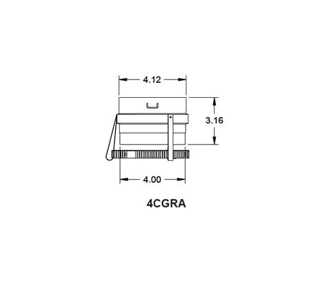 Metal-Fab Corr/Guard 4" D Raypack Adapter - 4CGRA