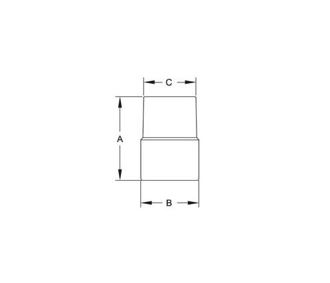 Selkirk 4"-3" Polyflue Reducer - 834015 - 4PF-4R3