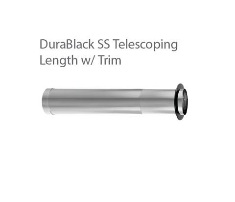 DuraVent 6'' DuraBlack Telescoping Length 44'' - 68'' - Stainless Steel - 1647SS // 6DBK-TLSS