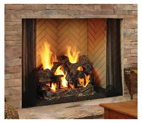 Heatilator Birmingham 42 Inch Wood Fireplace - BIR42-B