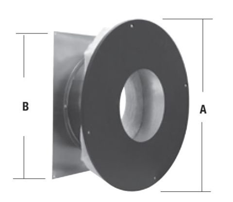 -Selkirk MetalBest Ultra-Temp 8'' Wall Thimble UTS - 8T-IWT