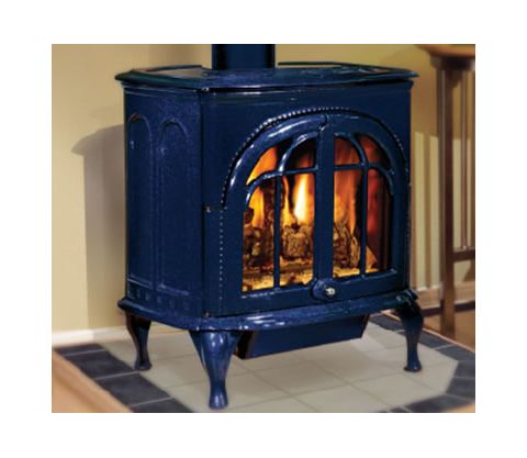 IronStrike Serefina Freestanding Direct-Vent Gas Stove - Blue