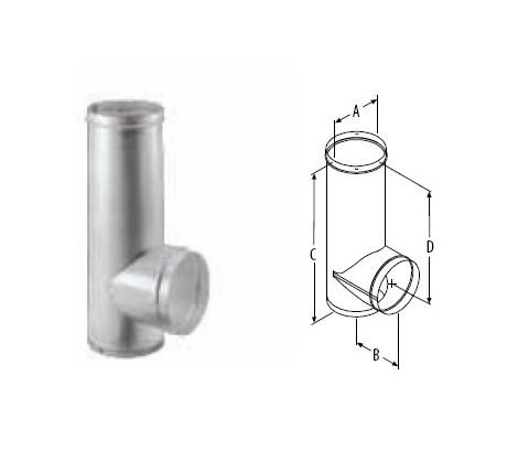 M&G DuraVent 7'' DuraTech Base Tee - 9570 // 7DT-BT