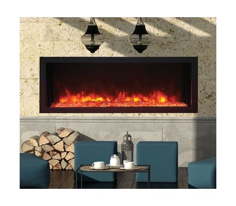Remii 45 Extra Slim Indoor or Outdoor Electric Built-In Fireplace - 102745-XS