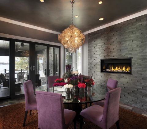 Fireplace in living room