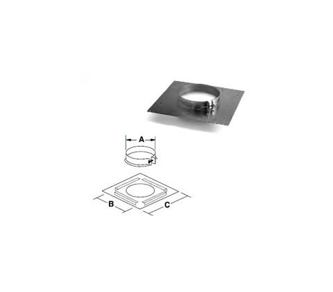 Security Chimneys 10'' Secure Temp ASHT Floor Support - 10SD