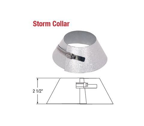 Selkirk 4 Ultimate Pellet Pipe Storm Collar - 824021 - 4UPP-SC