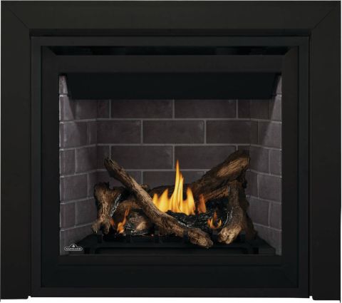 Newport standard brick with flames