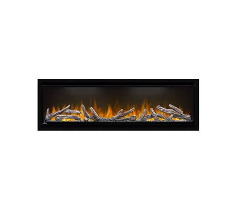Napoleon Alluravision 50 Deep Depth Electric Fireplace, Glass Front, Black - NEFL50CHD