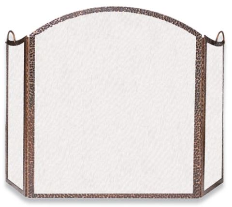 Uniflame 3 Fold Hammered Antique Copper Screen - S-1314