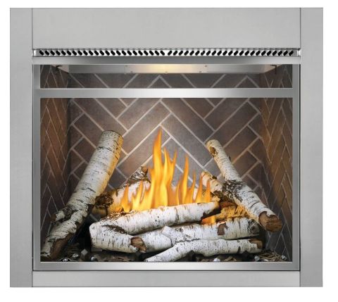 Napoleon Riverside Outdoor Gas Fireplace flame
