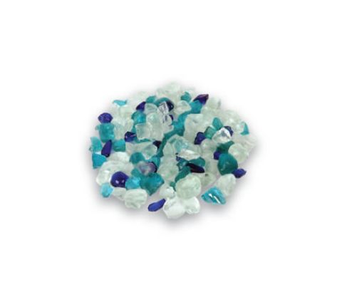Amantii / Sierra Flame Fire Glass - Ocean Blue Fireglass - 5lbs | AMSF-GLASS-16