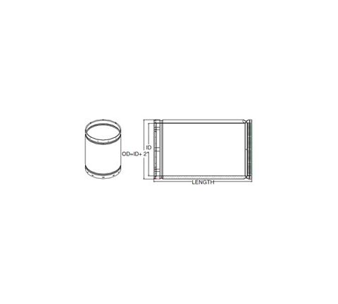 Selkirk 16'' Galva Temp 12'' Pipe Length - 216012G - 16GT-12