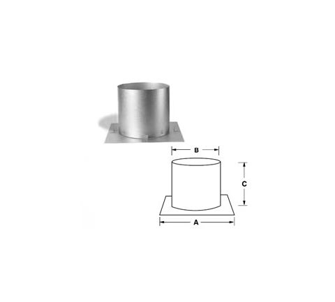 Security Chimneys 7'' Secure Temp ASHT Radiation Shield - 7RS