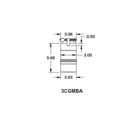 Metal-Fab Corr/Guard 3" D Metal-Fab To Burnham Adapter - Value - 3CGV