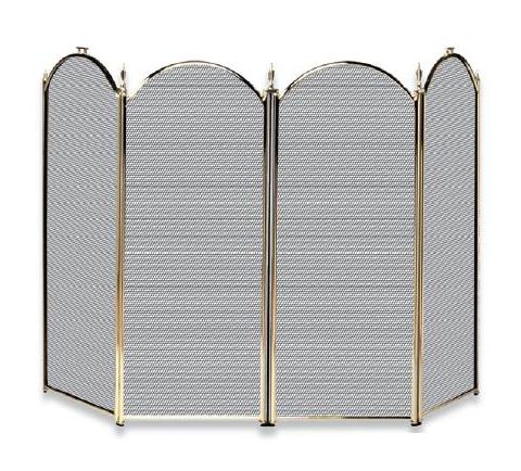 Uniflame 4 Fold Polished Brass Screen (S-2113) - S41010PB