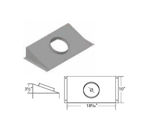 M&G DuraVent 8" Ventinox Round Insert Boot - DCF-R8