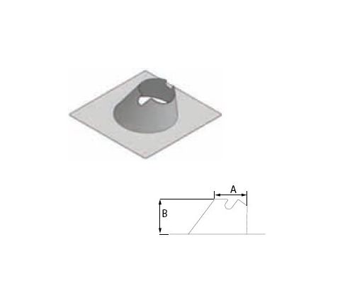 M&G DuraVent 9'' FasNSeal Variable Pitch Roof Flashing - FSVPF9 // FSVPF9